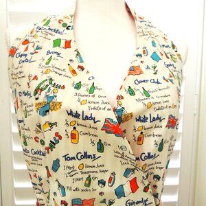 NEW Cocktail Time Handmade Wrap Apron